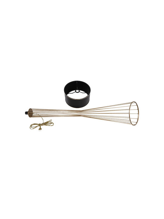 GloboStar Nova Floor Lamp H155xW38cm. with Socket for Bulb E27 Gold