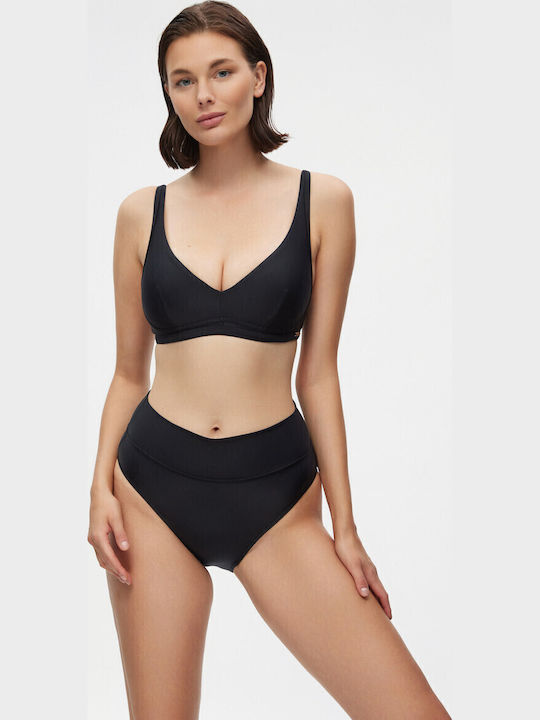 Rio Basic 90-90334 Bikini Slip Ψηλόμεσο Μαύρο