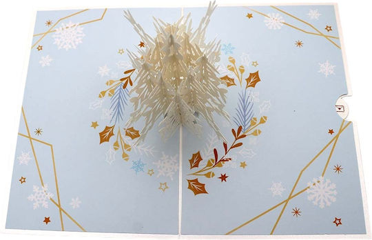 Weihnachtsgrußkarte 3D Schneeflocke 1 Stück 1epx1137