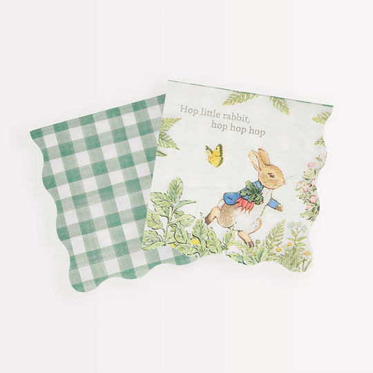 Peter Rabbit In Garden Χαρτοπετσέτα Μικρή Meri Meri 16 Τεμ