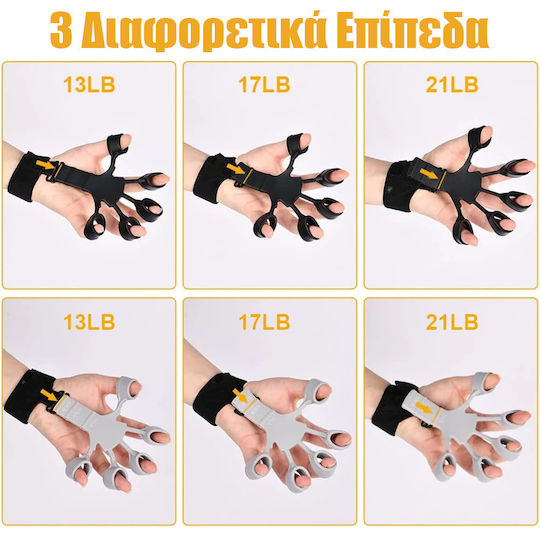 Exerciții Degete - Mâini 2buc Multicolori Negru și Gri