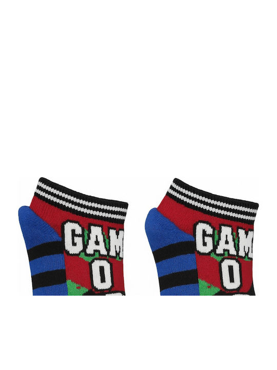 Domina Kids' Ankle Socks Blue Black