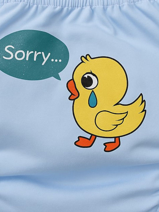Poopes Duck Light Blue Crying Παιδικό Βρακάκι Light Blue