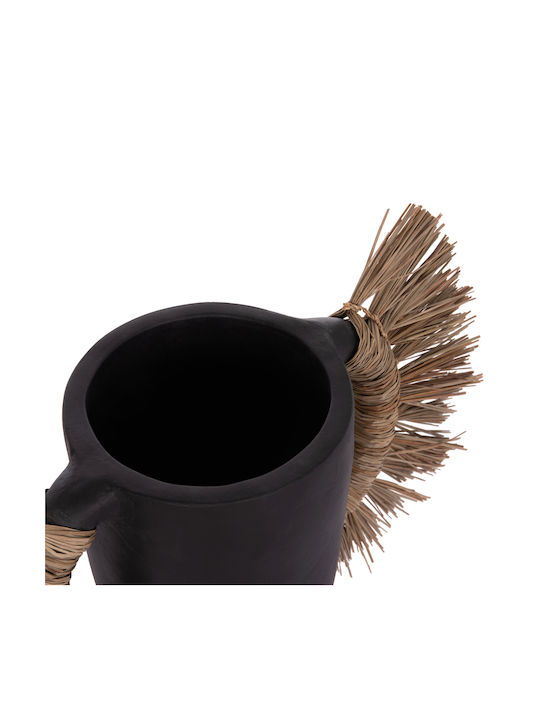 HomeMarkt Decorative Vase Alica Black 64x22x38cm