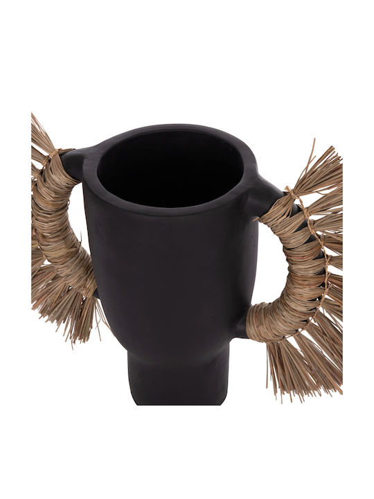 HomeMarkt Decorative Vase Alica Black 64x22x38cm
