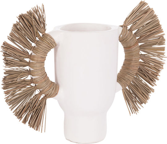 HomeMarkt Decorative Vase Alica White 55x19x34cm