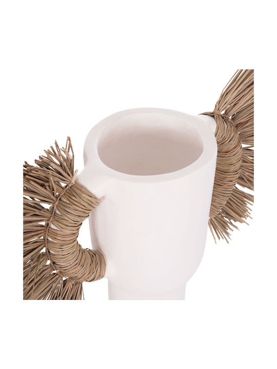 HomeMarkt Decorative Vase Alica White 55x19x34cm