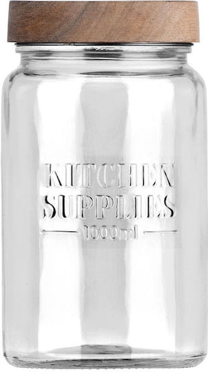 Estia ALLURE Vase Allgemeine Verwendung mit luftdichtem Deckel Glas Transparent 1000ml Estia ALLURE Vase Allgemeine Verwendung mit luftdichtem Deckel Glas Transparent 1000ml