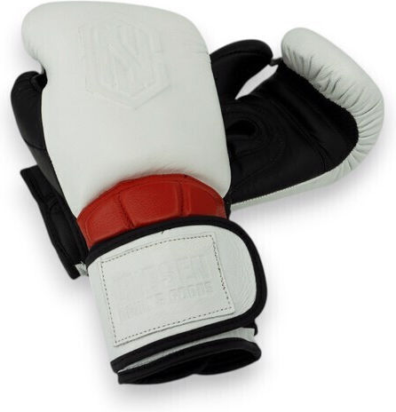 Chosen Boxing Gloves Leather for Competition White