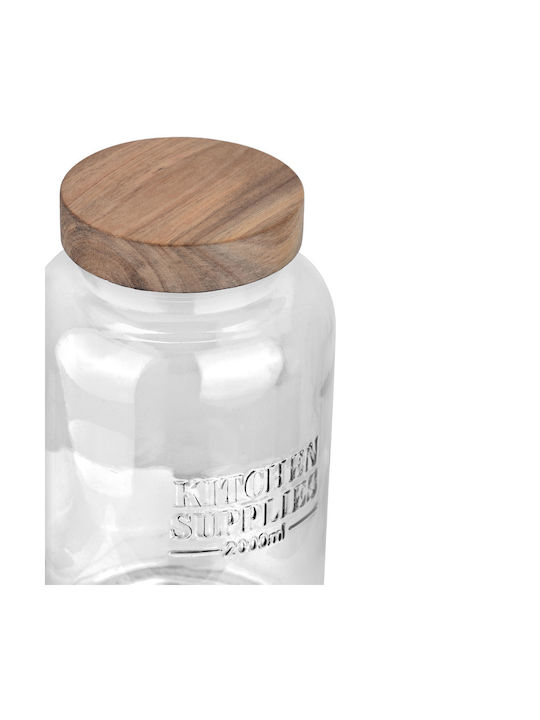 Estia ALLURE Vase General Use with Lid Glass Transparent 2000ml