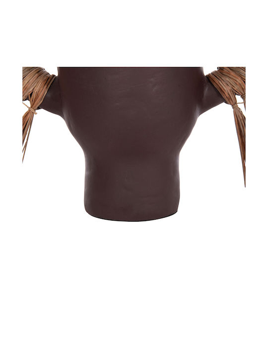 HomeMarkt Decorative Vase Alica Brown 55x19x34cm