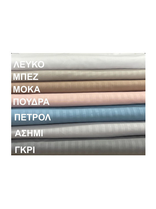 Linea Home Sheet King Size with Elastic 180x200+25cm. Soft White