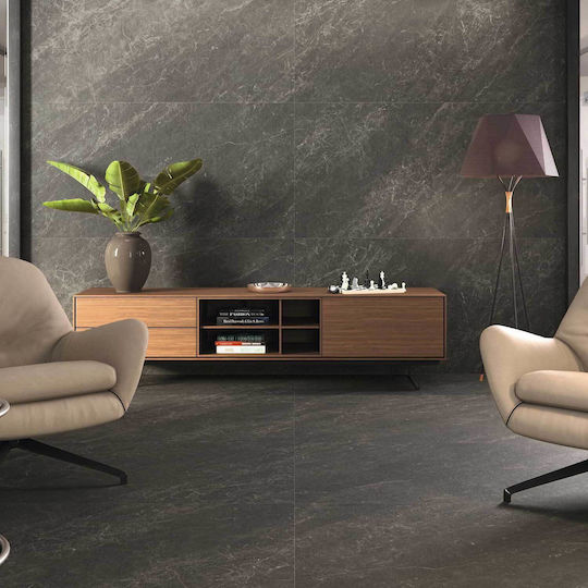 Rollza Floor Interior Matte Tile 120x60cm Black