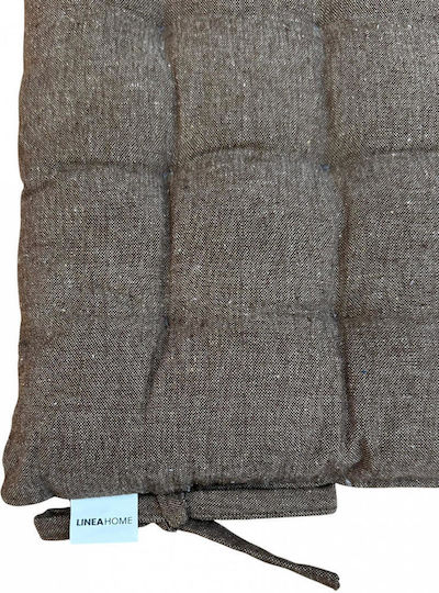 Linea Home Възглавница за стол за градина Кафява 40x40см