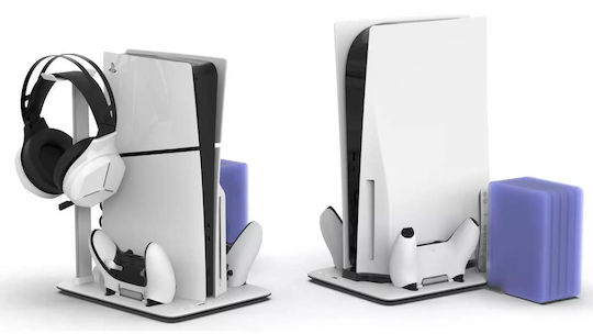 Imp Tech Βάση για 2 χειριστήρια PS5 / PS5 Slim Γκρι