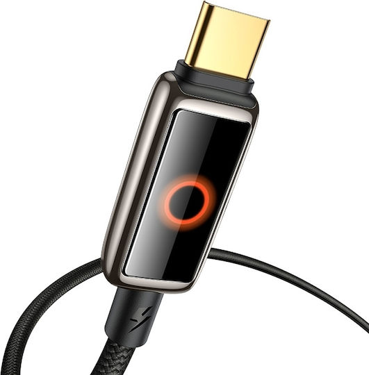 Mcdodo Ca-6680 Braided USB 2.0 Cable USB-C Male - USB-C 100W PD Black 1.2m