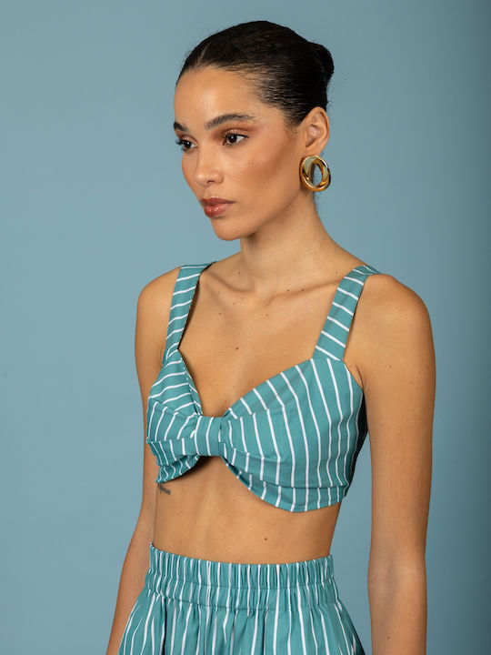 Women's Blouse Corset Green