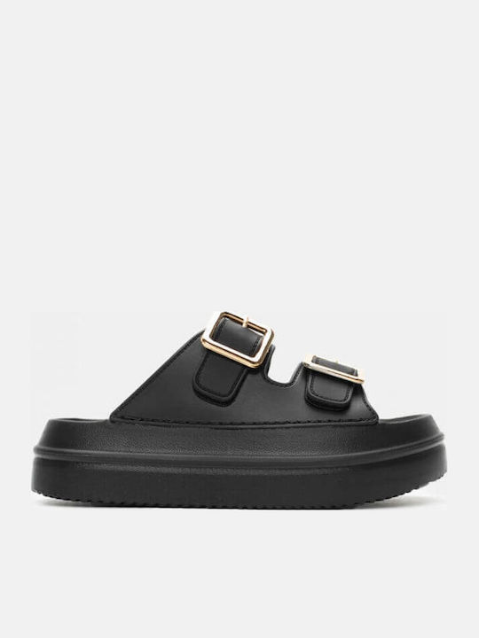 Γυναικεία Σανδάλια Flatforms Μαύρα