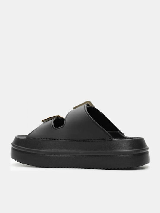 Γυναικεία Σανδάλια Flatforms Μαύρα
