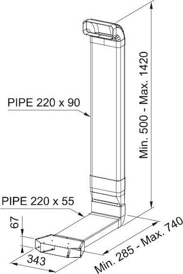 Franke Kit Vent Hood Compatible with Franke