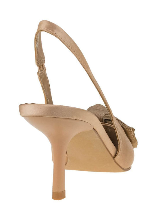 Pantofi cu toc Camel