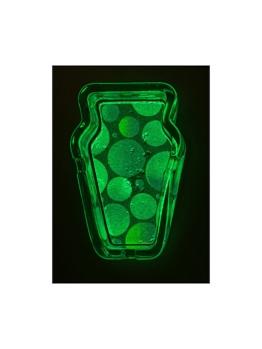 Glass Ashtray Glows in the Dark Design 1