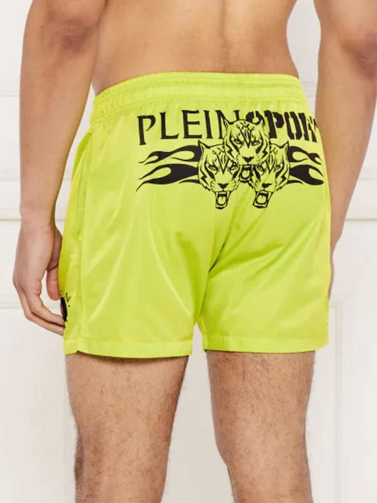 Philipp Plein Tiger Flame Ανδρικό Μαγιό Σορτς Medium Green