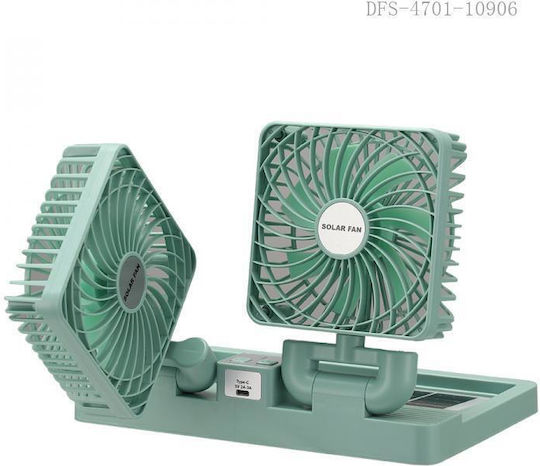 Portable Fan System Solar Panel Car OEM 999 – Green
