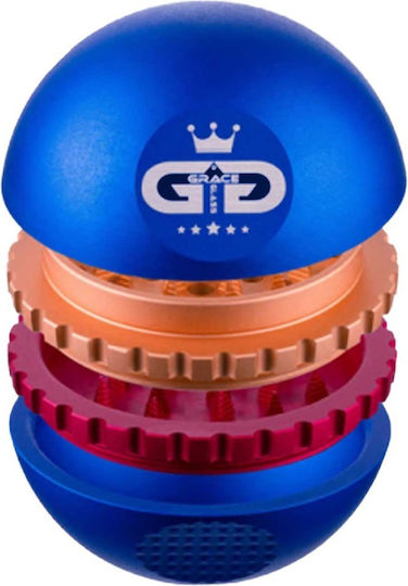 Grinder Grace Metal Ball 60 x 50mm 3-Piece Blue