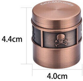 Champhigh Skull Grinder 4-Part 40mm Bronze