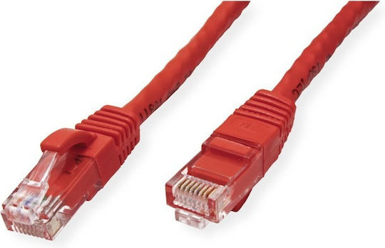 Value U/UTP Cat.6a Ethernet Network Cable 5m Red