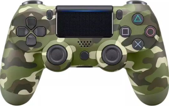 Double Motor Vibration 4 Wireless Gamepad for PS4 Camo Green