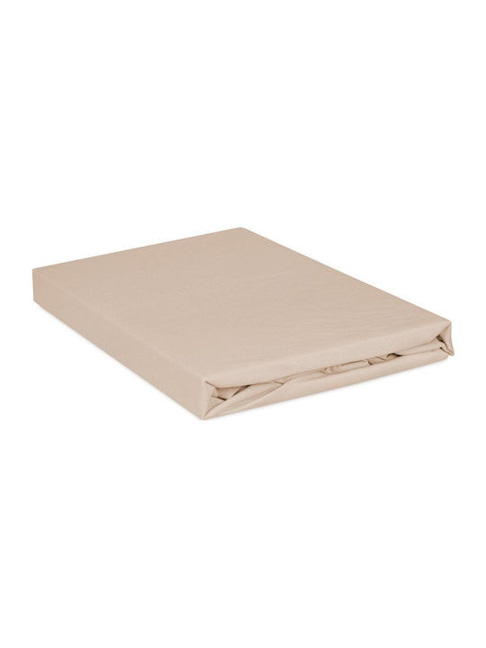Matex Sheet Double with Elastic 150x190cm. Dirty Pink
