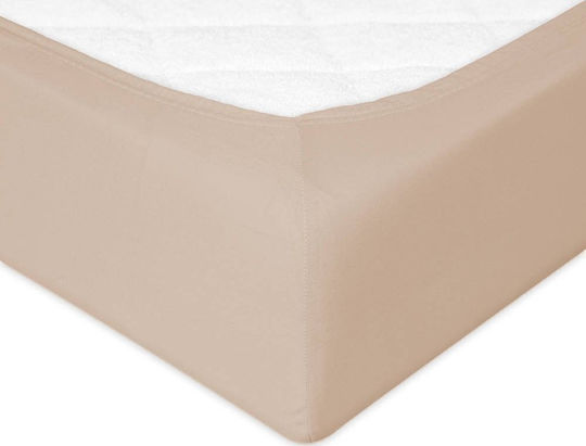 Matex Sheet Double with Elastic 150x190cm. Dirty Pink