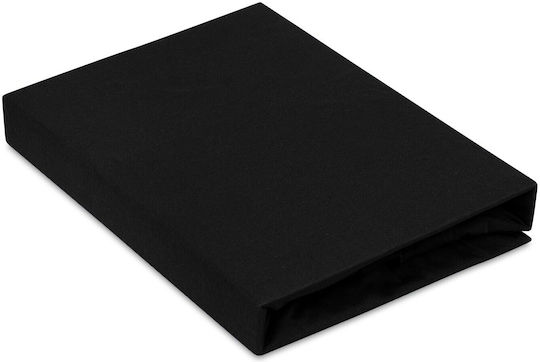 Matex Bettlaken King Size mit Gummiband 190x210cm. Black_48