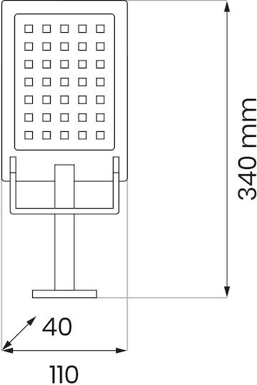 Eko Light Solarleuchte 500lm mit Kaltweiß Licht 6500K IP44