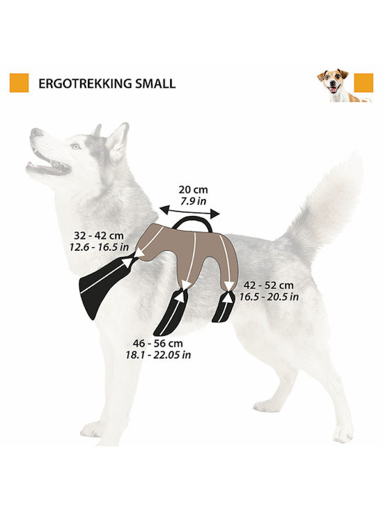 Ferplast Σαμαράκι Σκύλου Ergotrekking P Small A 32÷42cm B 46÷56cm C 42÷52cm L 20cm Καφέ Έξι Σημεία Ρύθμισης Ferplast Σαμαράκι Σκύλου Ergotrekking P Small A 32÷42cm B 46÷56cm C 42÷52cm L 20cm Καφέ Έξι Σημεία Ρύθμισης