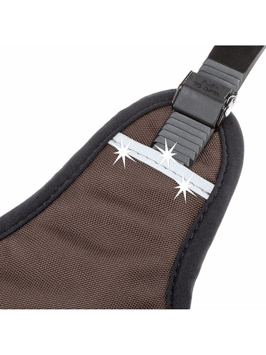 Ferplast Dog Harness Ergotrekking P Small A 32÷42cm B 46÷56cm C 42÷52cm L 20cm Brown Six Adjustment Points