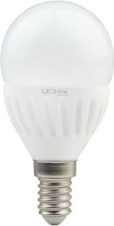 LED line LED-Lampe 7W für Fassung E14 und Form G45 Naturweiß 1000lm Dimmbar