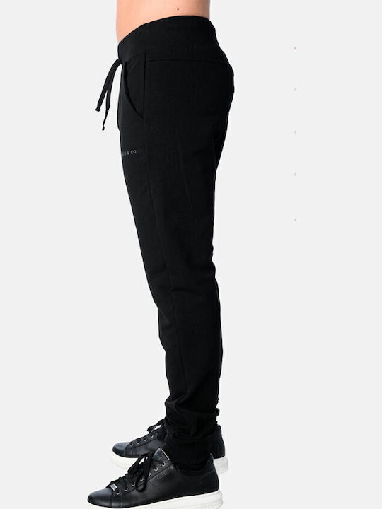 Sweatpants with Elastic Black