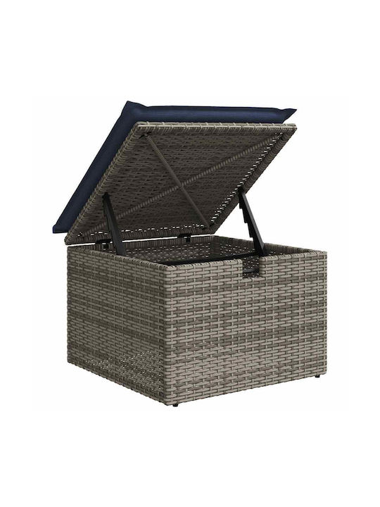 Ecksofa Außenbereich Rattan mit Kissen 55x55cm