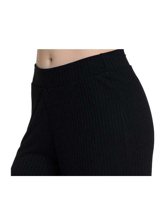 Damen Jogginghosen Capri Schwarz