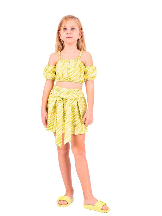 Kinder-Set mit Shorts Sommer 2Stück Green