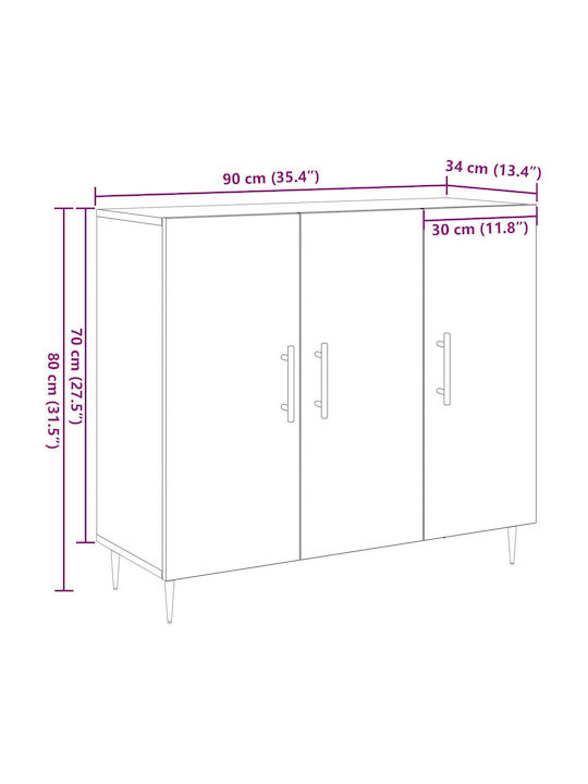Bufet Old Wood 90x34x80cm