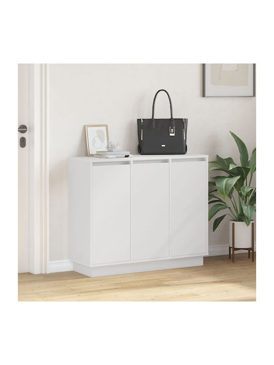 Bufet cu Sertare Alb 90x32x75cm