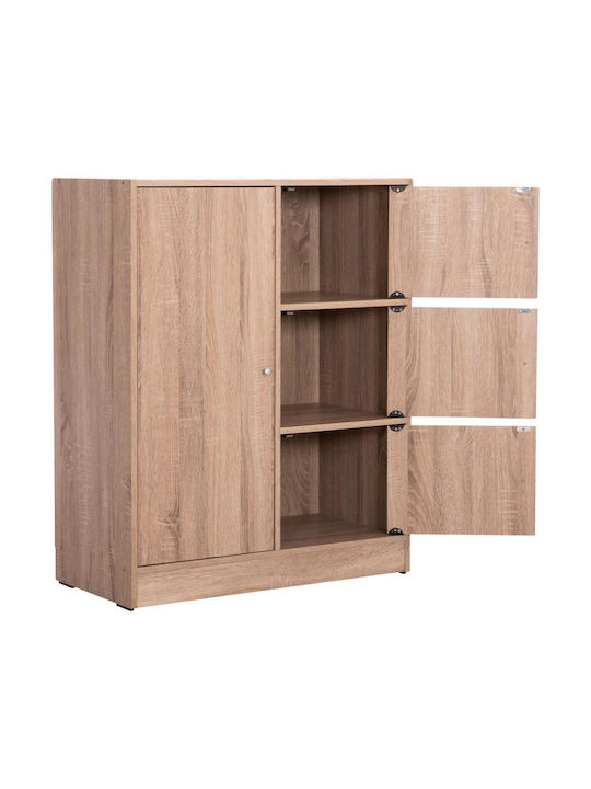 Sideboard Matin Wooden Sonama Oak 80x39.5x99.5cm