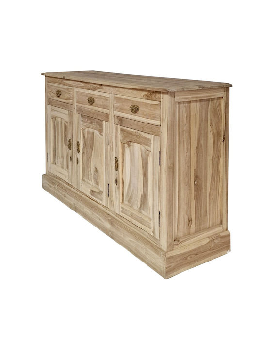 Μπουφές Munggur Ξύλινος Ανοιχτό Καφέ 150x45x90cm
