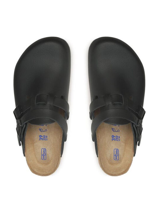 Birkenstock Kay SL Professional Δερμάτινα Ανατομικά Σαμπό Μαύρα 0582634