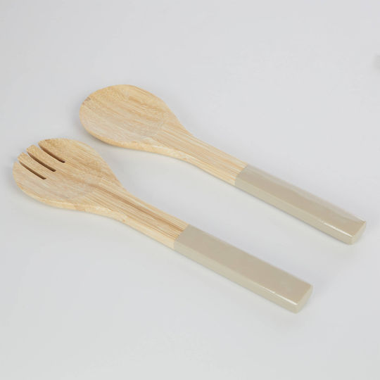 Butlers Σετ Bamboo Εργαλείων Σερβιρίσματος 2τμχ Μπεζ