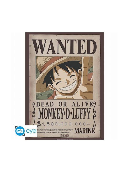 Abysse Poster One Piece Wanted Luffy 38x52cm